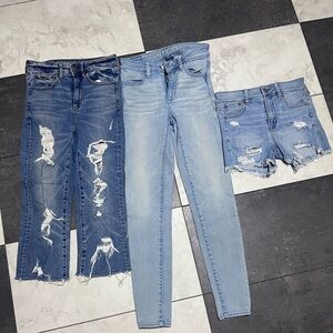 3 American Eagle Women's shorts/Jeans size 2